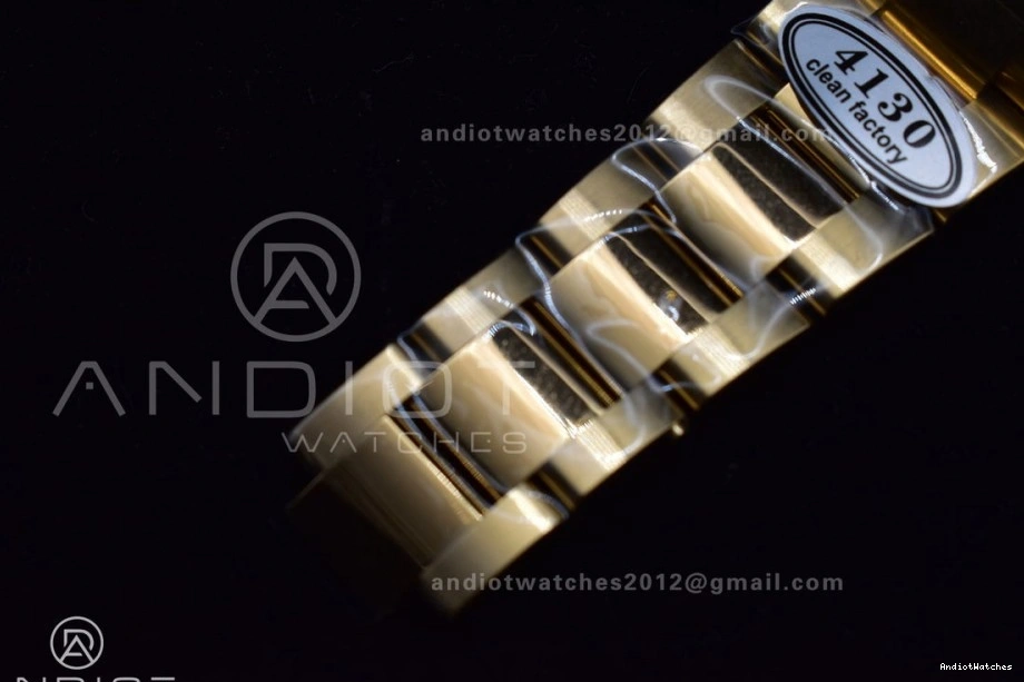 Clean YG Edition 116505 Black Dial V 399 on 1:1 Markers Daytona SA4130 Bracelet Best Durable YG 1122